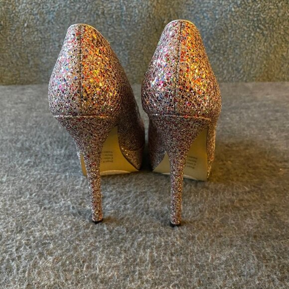 Women BAKERS GLITTER MELINANG Pumps Sexy Shoe Pageant HEELS 6.5 M - Picture 4 of 9